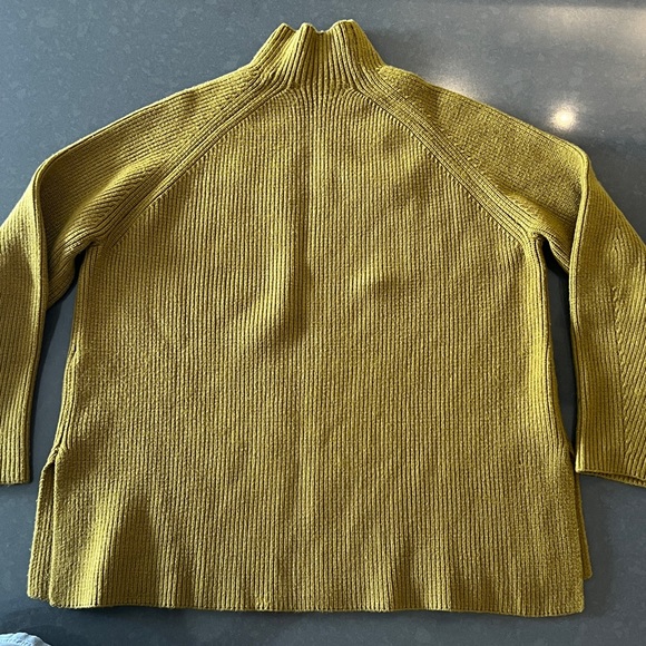 Zara Rib MocNeck Green Sweater Sz: S - Picture 4 of 9